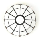8 Inch Mediterranean Stained Glass Lampshade Replacement by Ljojo - Modern Chandelier Ceiling Wall Lamp