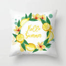 Lemon Pattern Summer Cushion Cover for Sofa Decor by Ljojo