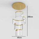 Ljojo Light Luxury Staircase Pendant Lights for Modern Home and Living Room