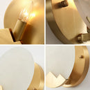 Chinese Style Marble Wall Lamp Light Luxury Copper Bedroom Bedside Study Ljojo