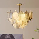 Modern Luxury Glass Living Room Pendant Lights | French Retro Chandelier by Ljojo