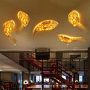 Fish Shaped Wall Lamp Decoration for Homestay Tea Room | Unique Handcrafted Light Fixture by Ljojo