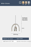 Italy Minimalist LED U-shaped Rainbow Chandelier by Ljojo - Stylish Ceiling Pendant Light