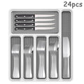 Ljojo 48-Piece Stainless Steel Tableware Set with Storage Box