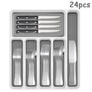 Ljojo 48-Piece Stainless Steel Tableware Set with Storage Box