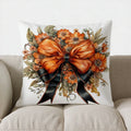 Autumn Plaid Pumpkin Pillow Cover - Ljojo Decorative Throw Cushion for Sofa, Bedroom, Car