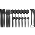 Ljojo 24-Piece Stainless Steel Cutlery Set - Complete Dinnerware Tableware Set