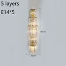 Ljojo Luxury Crystal Wall Lamp for Hotel Lobbies, Villas, and Living Rooms