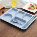 Ljojo Meal Plate Set - Fast Food Bowls Separation Plate Bowl Cup Dinner Set