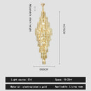 Ljojo Luxury Crystal Chandelier for Villa Living Room and Spiral Staircase