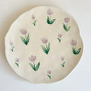 Hand-painted Flower Pattern Coffee Mug Set with Saucers by Ljojo