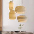 Nordic Wabi-Sabi Fabric Led Pendant Chandelier by Ljojo