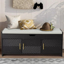 Ljojo™ Entryway Shoe Bench with Lift Top Storage and Cushioned Seat