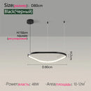 Ljojo Minimalist Aluminum Pendant Light Chandelier for Home Room Decoration