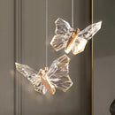 Crystal Butterfly Pendant LED Lamp for Bedroom Decor by Ljojo - Elegant Indoor Lighting Fixtures