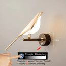 Bird Wall Lamp Modern Nordic LED Magpie Sconces Indoor Lighting for Bedroom Ljojo