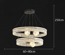 Ljojo Luxury LED Pendant Chandelier for Living & Dining Room Decor