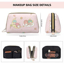 Ljojo Little Twin Stars Makeup Bag - Large Capacity Toiletry Storage Case