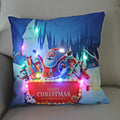 Ljojo LED Christmas Light Pillowcase 45cm - Super Soft Polyester Home Decor