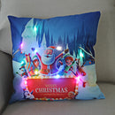 Ljojo LED Christmas Light Pillowcase 45cm - Super Soft Polyester Home Decor