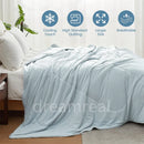 Ljojo Lightweight Cooling Comforter: Soft Smooth Air Condition Blanket for Summer