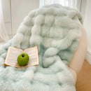 Ljojo Long Fur Rabbit Plush Blanket