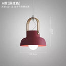 Ljojo Modern Adjustable Macaron E27 Pendant Light for Bedroom Kitchen Dining Table