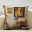 Elegant Ljojo 45x45cm Print Cushion Cover for Home, Hotel, Office Décor
