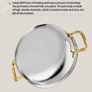 Ljojo 410 Stainless Steel Non-stick Soup Pot with Lid