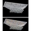 Ljojo Modern American K9 Crystal Chandelier for Continental Hotel Living Room - Nordic Style Rectangular Lighting