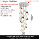 Nordic Luxury Glass LED Pendant Chandelier for Bedroom & Dining Room by Ljojo