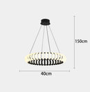 Nordic Minimalist Black White LED Pendant Lights for Home Decor by Ljojo