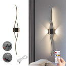 LED Rechargeable Wall Lamp 60/80CM Hole-Free Installation For Bedside Living Room Sof... by Ljojo