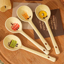 Cute Boba Ceramic Soup Spoon Set by Ljojo: Hand Painted Long Handle Kitchen Accessories
