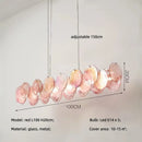 Ljojo Luxury Colorful Glass LED Pendant Lights French Modern Living Room Hanging Lamp