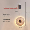 Wabi Sabi Yellow Travertine LED Wall Sconce For Livingroom TV Background Bedroom By Ljojo