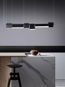 Modern Rotatable LED Pendant Light for Dining Rooms Bars. Black Office Art by Ljojo.