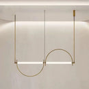 Ljojo Modern Horizontal Chandeliers Pendant Lamp for Living Room Kitchen Island