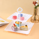 Ljojo 3-Layer Fruit Tray for Party Desserts, Snacks, and Fruits