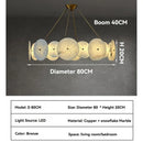 Ljojo Marble Pendant Light with Gold Brass Finish for Home, Hotel, and Bar Decor