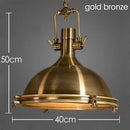 Industrial Chandelier Metal Pendant Light Fixture LED - American Retro Loft Kitchen Bar Decor Ljojo