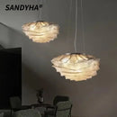 Ljojo Cloud Led Chandeliers: Modern Art Warm Light Home Decor Lighting Fixtures