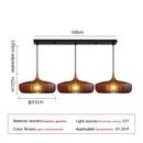 Danish Design Walnut Restaurant LED Pendant Light by Ljojo | Wood Birdcage Chandelier Island Room Teahouse Lamp