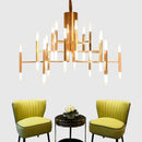 Ljojo Modern Golden Pendant Light Chandelier for Elegant Nordic Living Room Decor