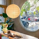 Ljojo™ Rice Paper Wabi Sabi Pendant Lamp, Ceiling Hanging Light for Kitchen, Living, Dining Room