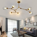 Modern Glass LED Pendant Lights | Nordic Branch Chandeliers by Ljojo for Master Bedroom and Living Room
