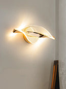 Ljojo LED Wall Sconce: Modern Design, Lustre Interior Lights, Gold/Black, Bedroom Mood Light