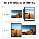 Ljojo 18x24 Plexiglass Gallery Art Frame for Vertical Horizontal Wall Display
