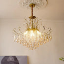 French Crystal LED Pendant Light: Romantic Bedroom Luxury Lamp by Ljojo