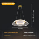 Ljojo Modern Circular Pendant Light Fixture for Minimalist Bedroom and Living Room Decor